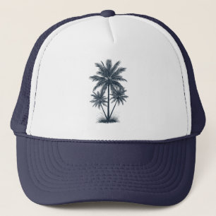 Boné Palmeira - Estilo Retro Praia Tropical Sol Verão