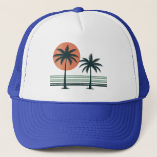 Boné Palmeiras tropicais retrô/vintage