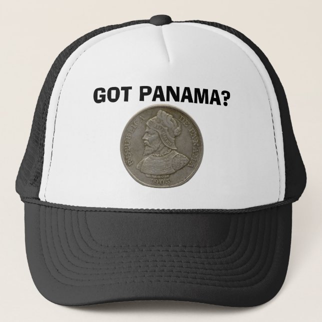 Boné PANAMÁ OBTIDA? Chapéu da moeda (Frente)