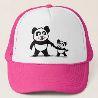Boné Panda bonito com um bebê