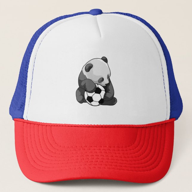 Boné Panda com bola de futebol (Frente)