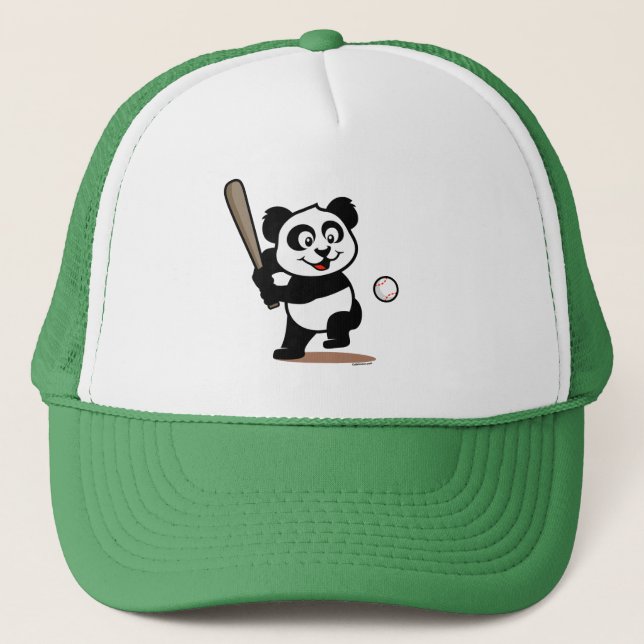Boné Panda de Basebol Bonito (Frente)