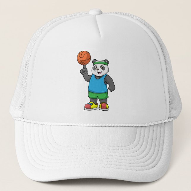 Boné Panda no Esporte com Basquete (Frente)