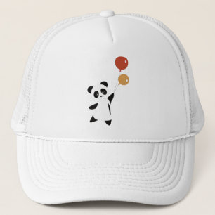 Boné Panda Voa Com Balões Animais Cujos Filhos