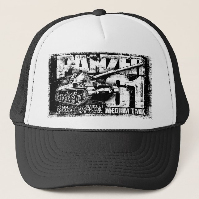Boné Panzer 61 Chapéu de Caminhoneiro (Frente)