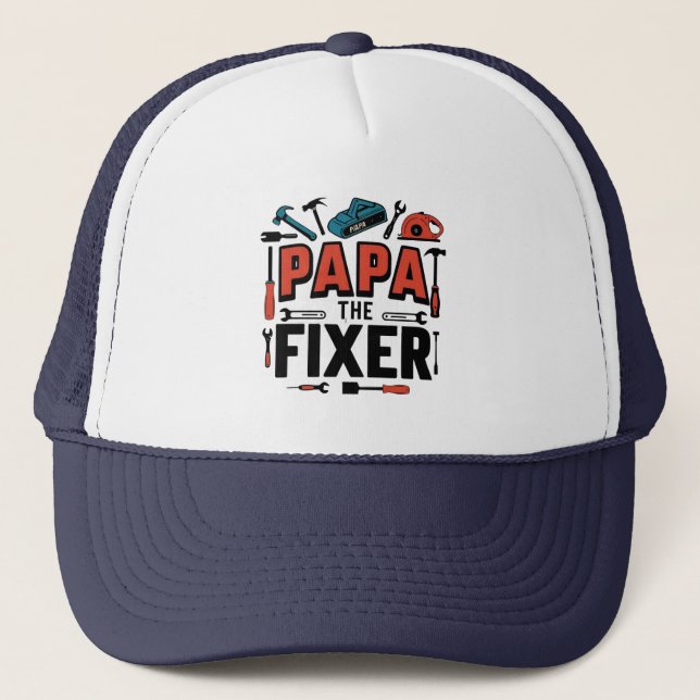 Boné Papá, o chapéu do caminhão fixador - presente do D (Frente)