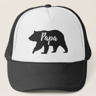 Boné Papá Russo Urso Simples Preto e Branco