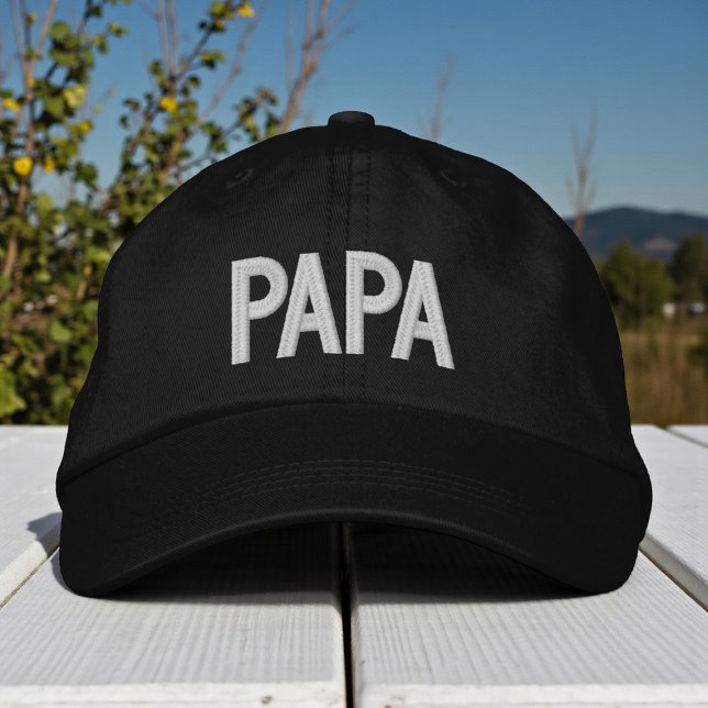 Boné Papa Simple Trendy Modern Typografia Personalizada (Criador carregado)