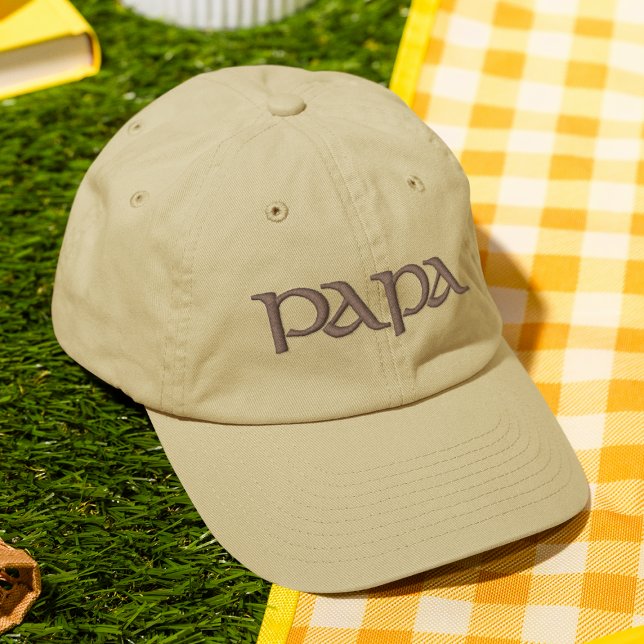Boné Papa Simple Trendy Modern Typografia Personalizada (Criador carregado)