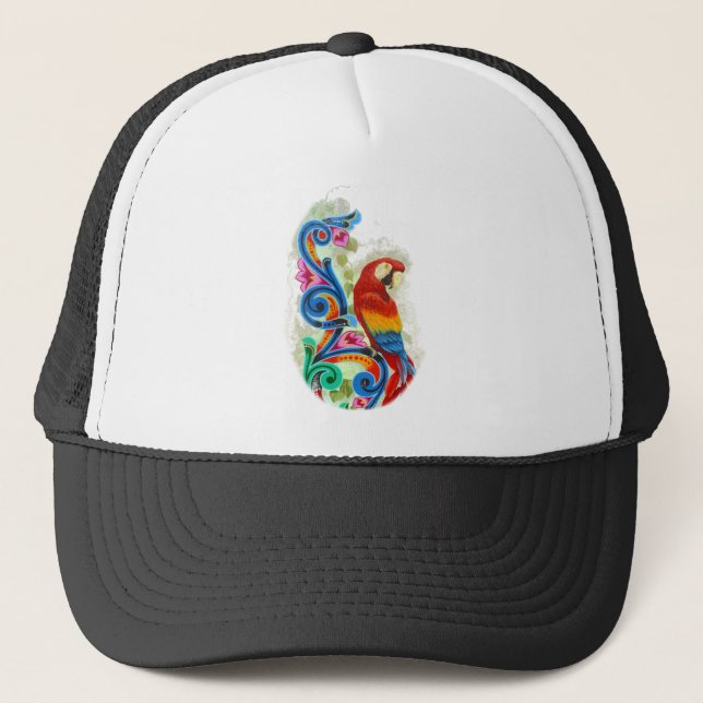 Boné papagaio brilhante (Frente)