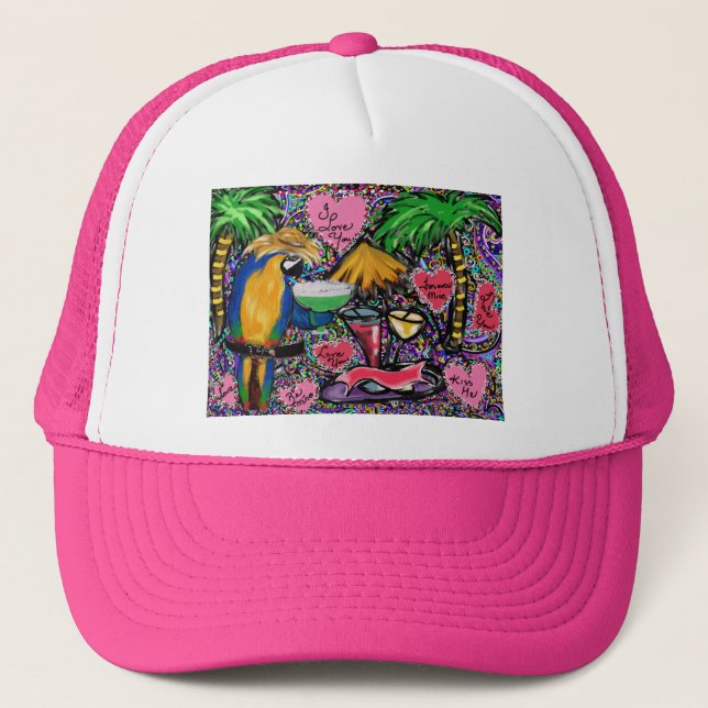 Boné Papagaio de Festa de São Valentim (Frente)