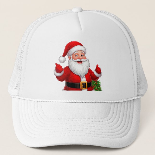 Boné Papai Noel Alegre (Frente)