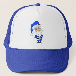 Boné Papai Noel de Terno Azul Chibi