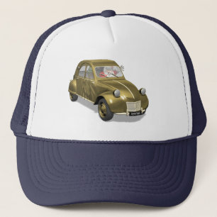 Boné Papai Noel em Citroen 2CV