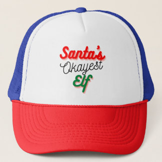 Boné Papai noel Okayest Elf | Natal engraçado