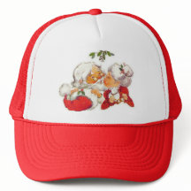 Papai noel que beija a Sra. Claus