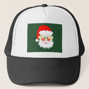 Boné papai noel vermelho verde desenho animado