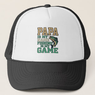 Boné Papai Pescar É Meu Jogo Camisa Vintage De Peixe De