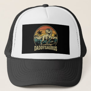 Boné Papai Trex Dinossauro Daddysaurus Retro Dia dos Pa