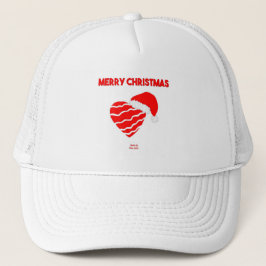Boné Papais noeis de Natal "Heart Trucker Hat"