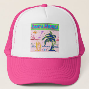 Boné "Papais noeis Monica" Surfer Beach Hat