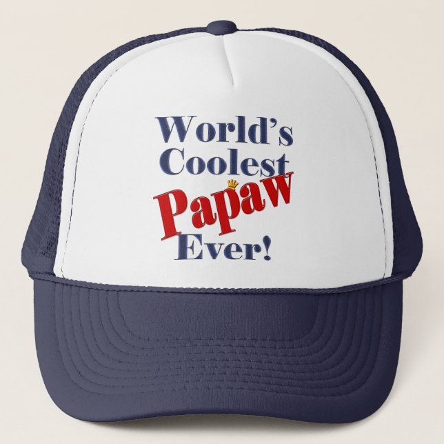 Boné Papaw Mais Frio do Mundo - Presente para Papaw (Frente)