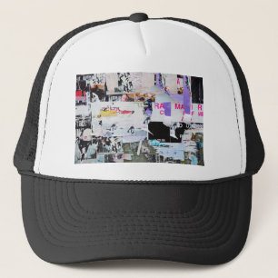 Boné Papel rasgado estilo de Banksy da parede dos