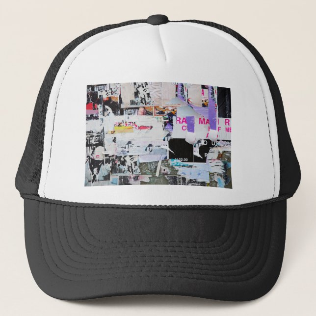 Boné Papel rasgado estilo de Banksy da parede dos (Frente)