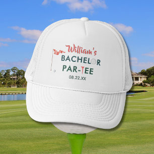 Boné Par-tee de Bacharel Moderno Personalizado Nome do 