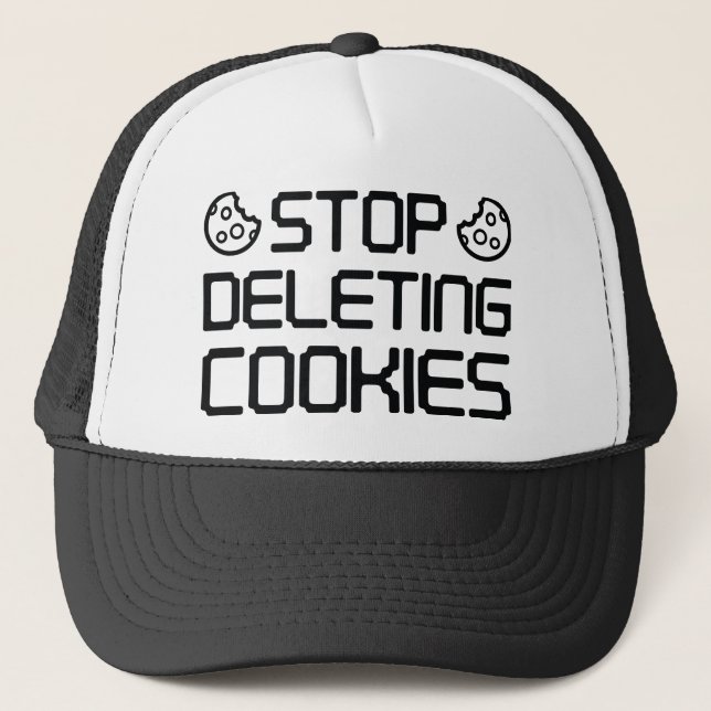 Boné Parar Exclusão de Cookies (Frente)