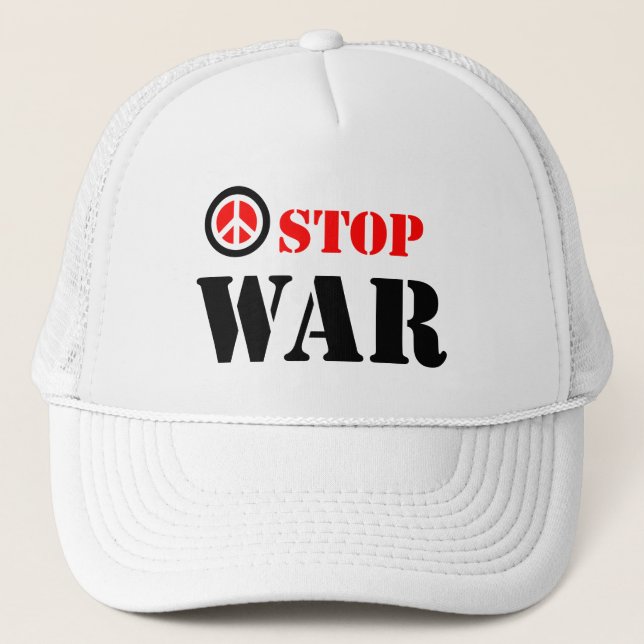 Boné Parar slogan de guerra (Frente)