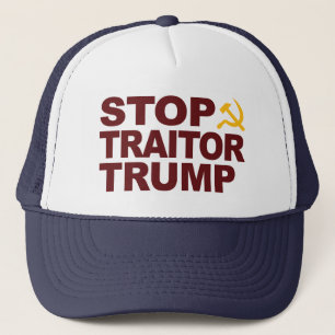 Boné "Parar Traidor Trump" Chapéu com Martelo e Doença