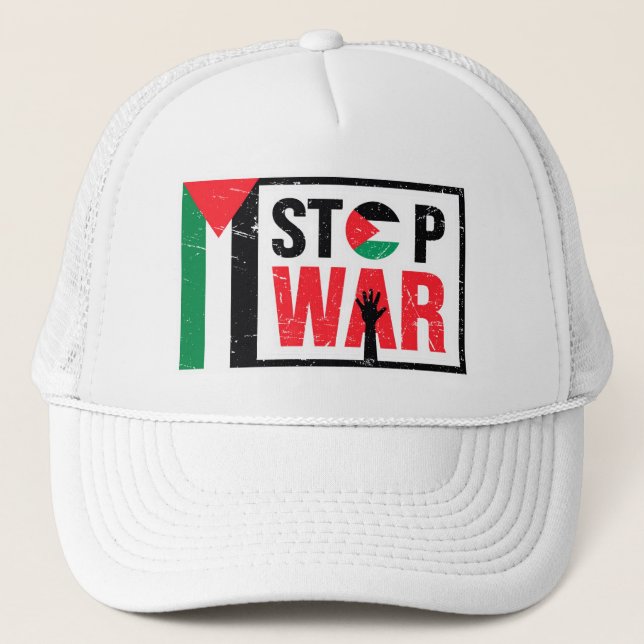 Boné Pare a Guerra - Vidas Palestinas Importam - Liberd (Frente)