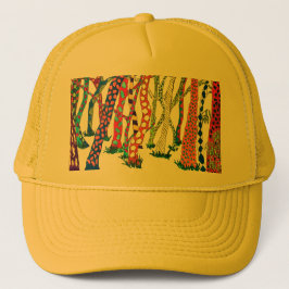 Boné Parente de Aniversário da Crazy Forest Watercolor