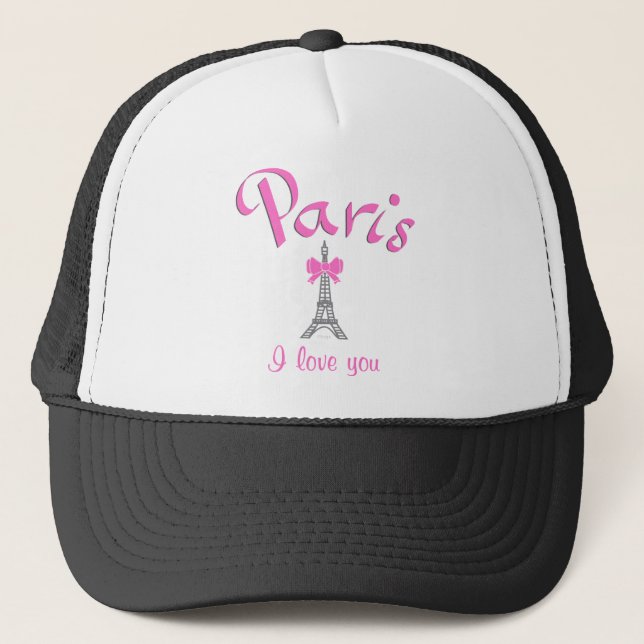 Boné Paris, eu te amo (Frente)