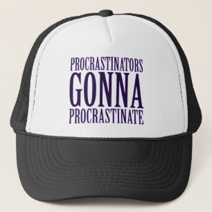 Boné Paródia de Procrastinadores Vão Procrastinar