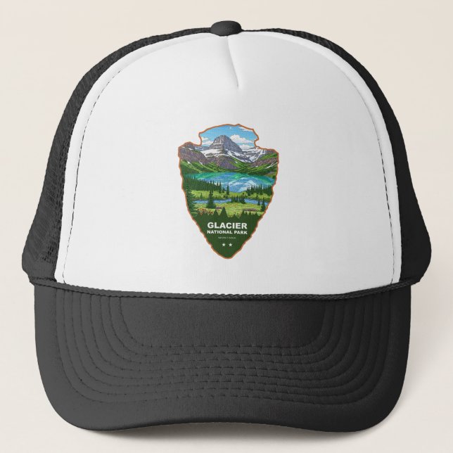 Boné Parque Nacional da Glaciar Montana Arrowhead (Frente)
