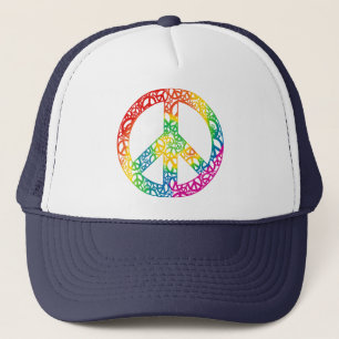 Boné Partes do arco-íris de paz