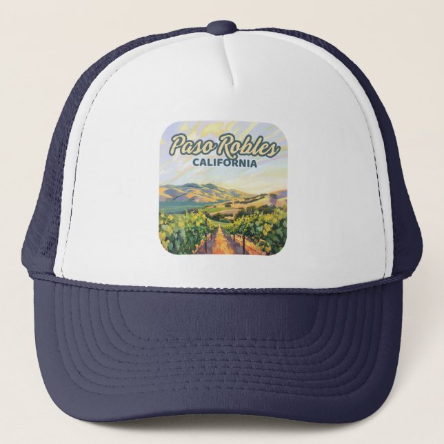 Boné Paso Robles California Vineyard Costa Central (Frente)