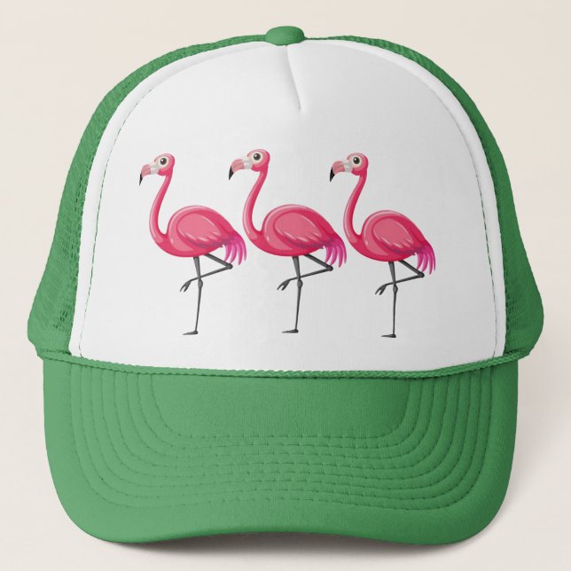 Boné Pássaro Flamingo rosa-89686 (Frente)