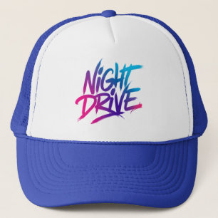 Boné Passeio Noturno - Carro Synthwave Retro Futurista 
