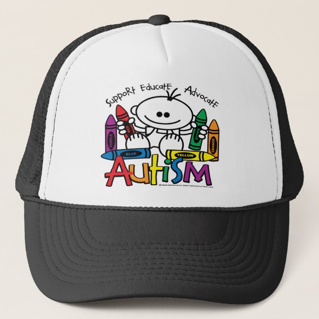Boné Pastéis do autismo (Frente)