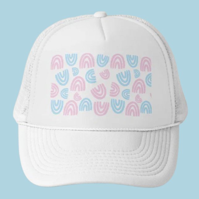 Boné Pastel Rainbow Vibes Trucker Hat (Criador carregado)