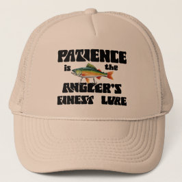 Boné Patience Is The Anglers Finest Lure Trucker Hat