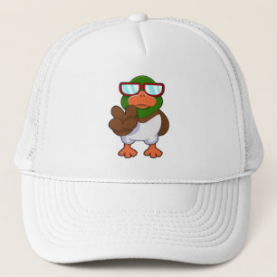Boné Pato com óculos de sol