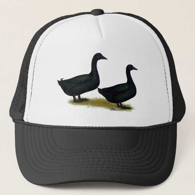 Boné Patos: Black Cayugas (Frente)