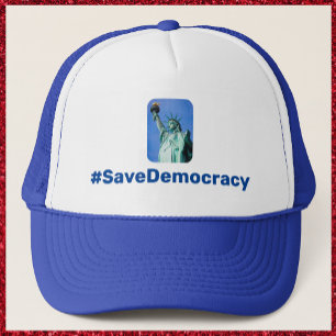 Boné Patriótica Salve Democracia Estátua da Liberdade