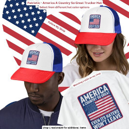 Boné Patriótico - América Um País Tão Excelente