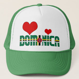 Boné Patriótico dos Corações da Bandeira Dominica Adorá