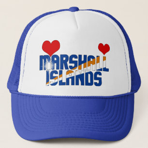 Boné Patriótico dos Corações das Ilhas Marshall Adoráve